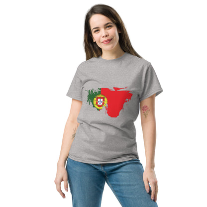 Azeitão-Style Portugiesischer Flagge Klassisches Unisex T-Shirt