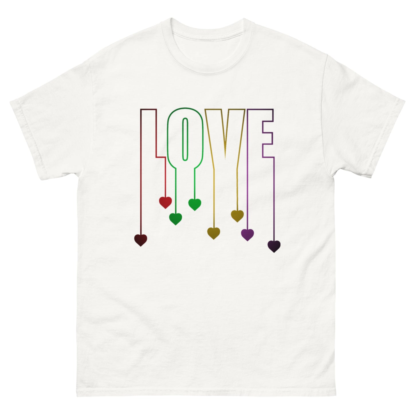 Herz-Liebe Schriftzug T-Shirt – LOVE