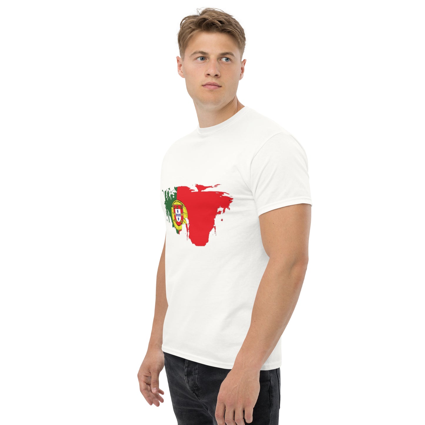 Azeitão-Style Portugiesischer Flagge Klassisches Unisex T-Shirt