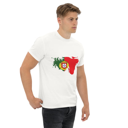 Azeitão-Style Portugiesischer Flagge Klassisches Unisex T-Shirt